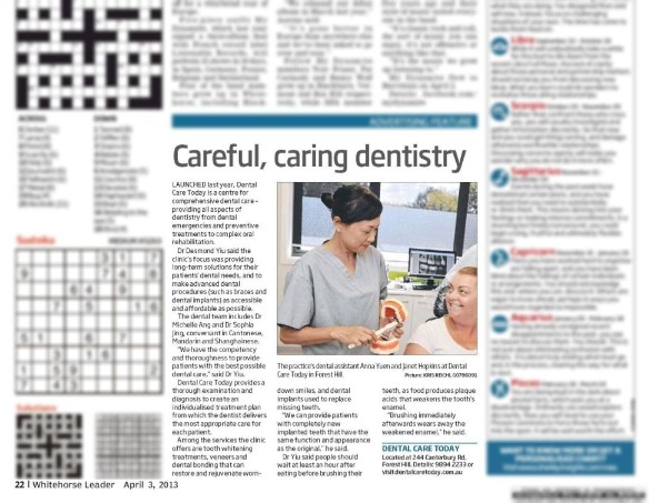 Dental Care Today: Careful, caring dentistry